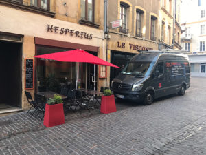 Installation de deux unités de climatisation réversible Mitsubishi - Restaurant HESPERIUS à Metz - PABST